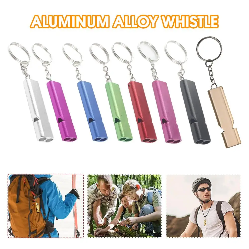 

Aluminum Alloy Whistle EDC Tool Multifunctional Survival Whistle Emergency Whistle Camping Tools Outdoor Sports