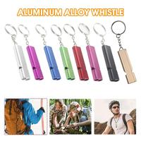 Aluminum Alloy Whistle EDC Tool Multifunctional Survival Whistle Emergency Whistle Camping Tools Outdoor Sports
