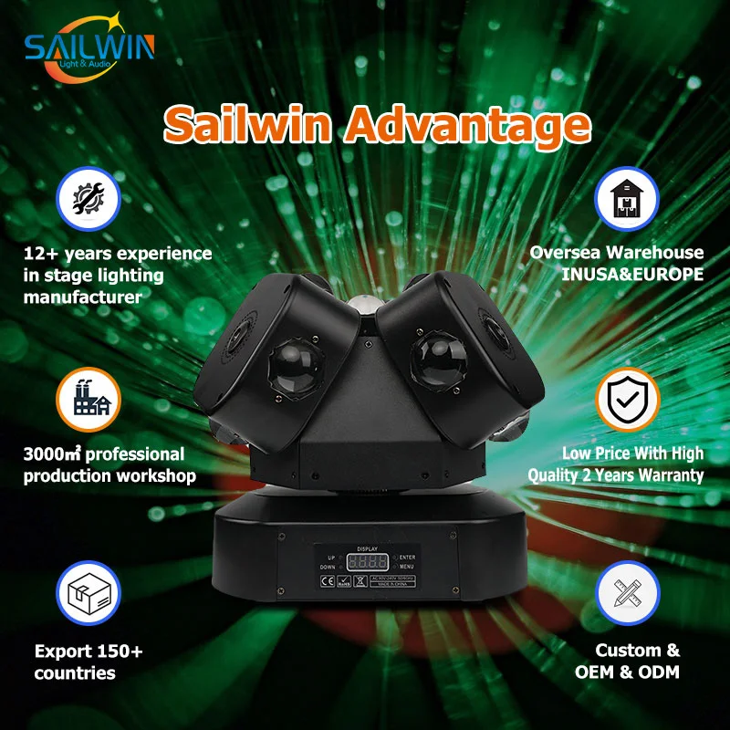 Gorące produkty w tym samym stylu LED Beam Laser Strobe Moving Head Light Sprzęt oświetleniowy sceniczny do barów DJ Cool Effects