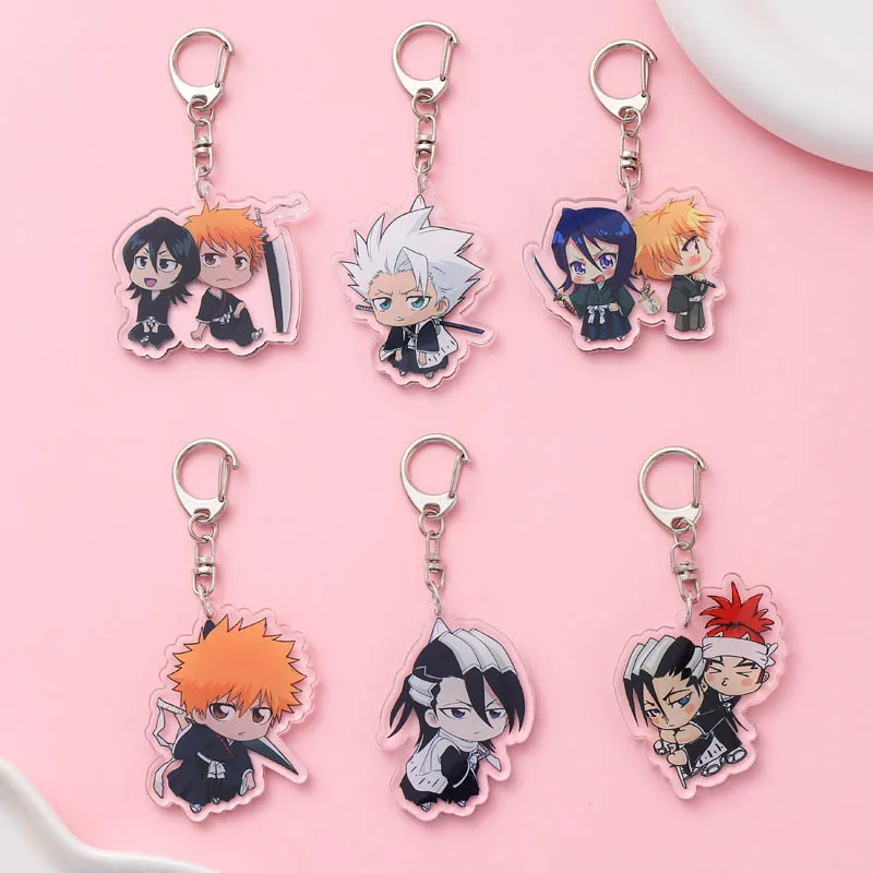 بليتش كوروساكي ايتشيغو كوتشيكي روكيا أنيمي المفاتيح الكرتون مضحك حقيبة قلادة لطيف الإبداعية سحر سيارة كيرينغ أصدقاء المشجعين الهدايا