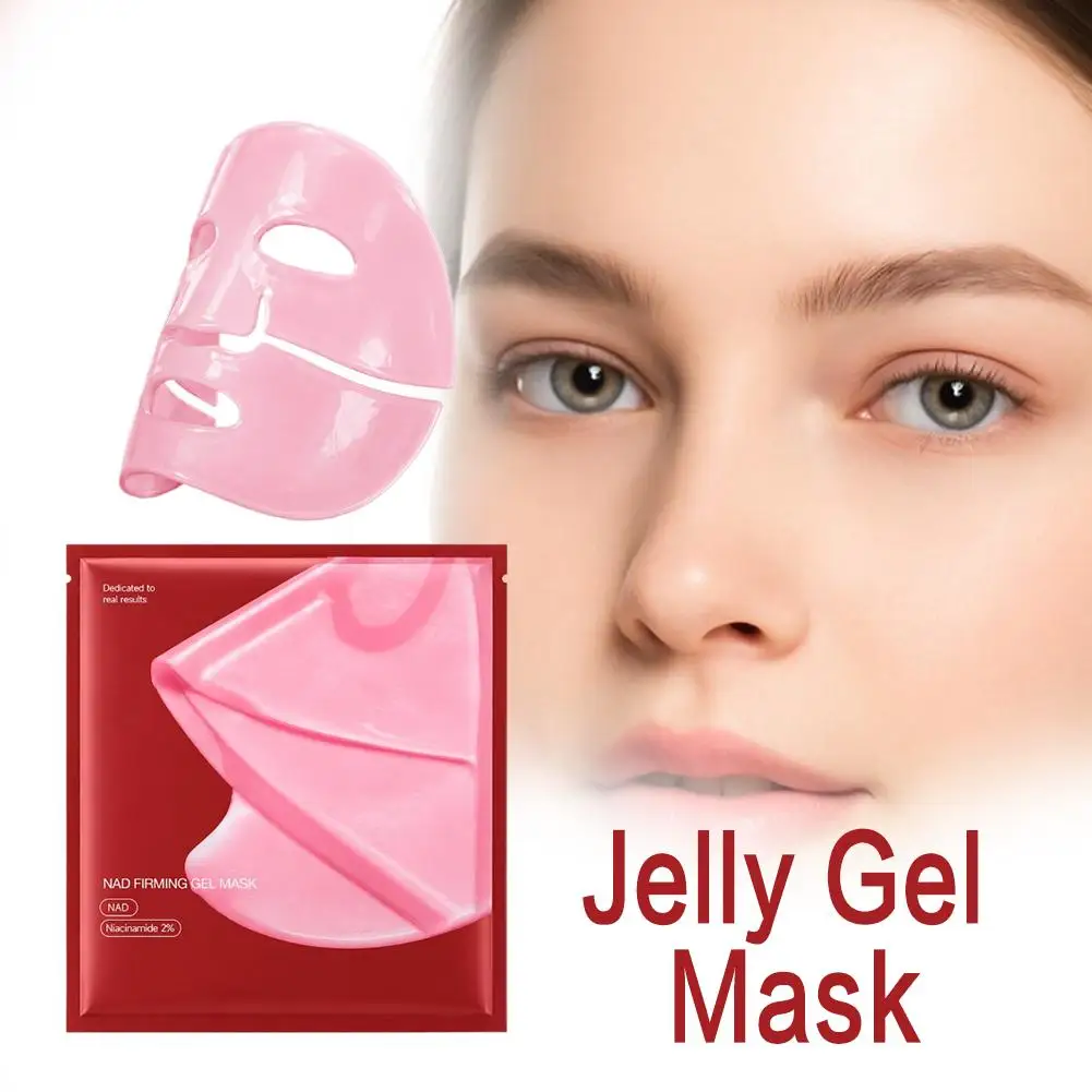 NAD Firming Gel Mask,Hydrating Gel Facial Mask with NAD & 2% Niacinamide, Moisturizing Sheet Mask for Smooth Looking Skin