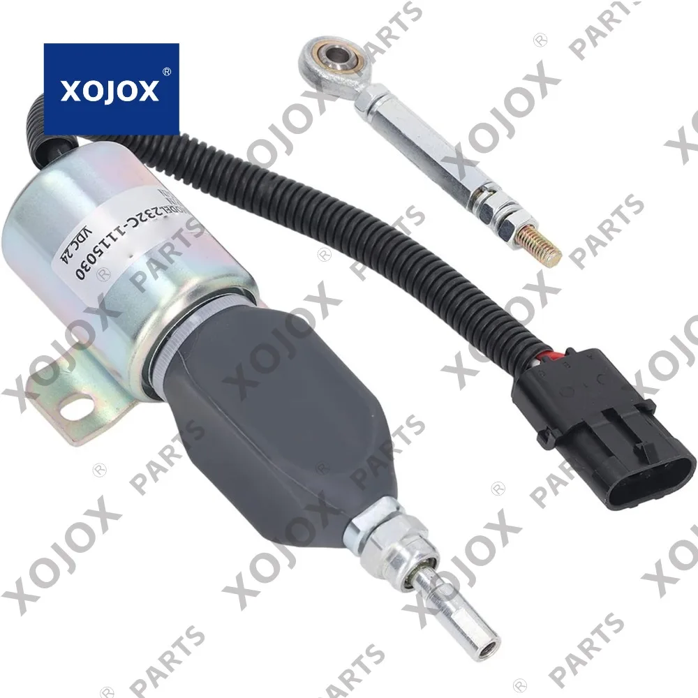 

XOJOX DC24V Электромагнитный клапан пламени экскаватора Электромагнитный клапан отключения топлива экскаватора для R215 7