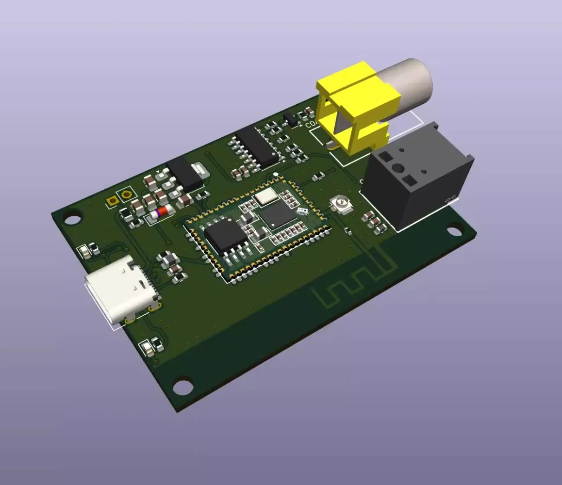 Tarjeta de sonido USB QCC5181, módulo de interfaz Digital Bluetooth, salida Coaxial Spdif de fibra, decodificación Ldac, 24 bits, 96K