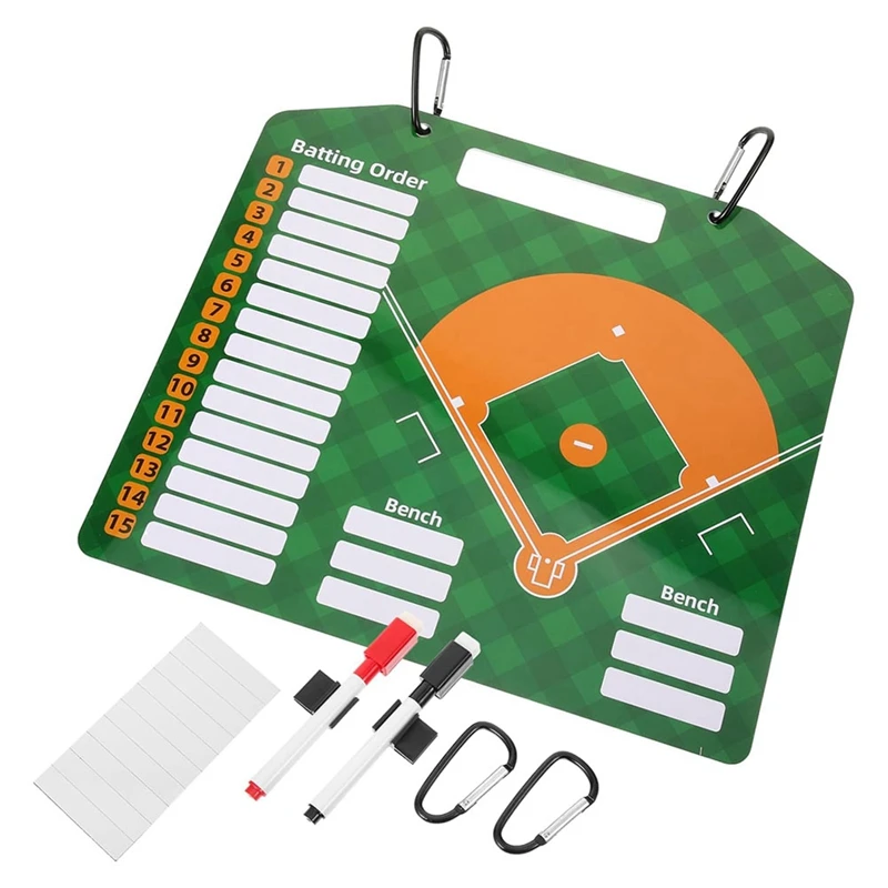 Honkbalbord Magnetische Honkbal Line-Up Board Softbal Honkbal Coaching Accessoires Droog Wissen Marker Board Schrijven