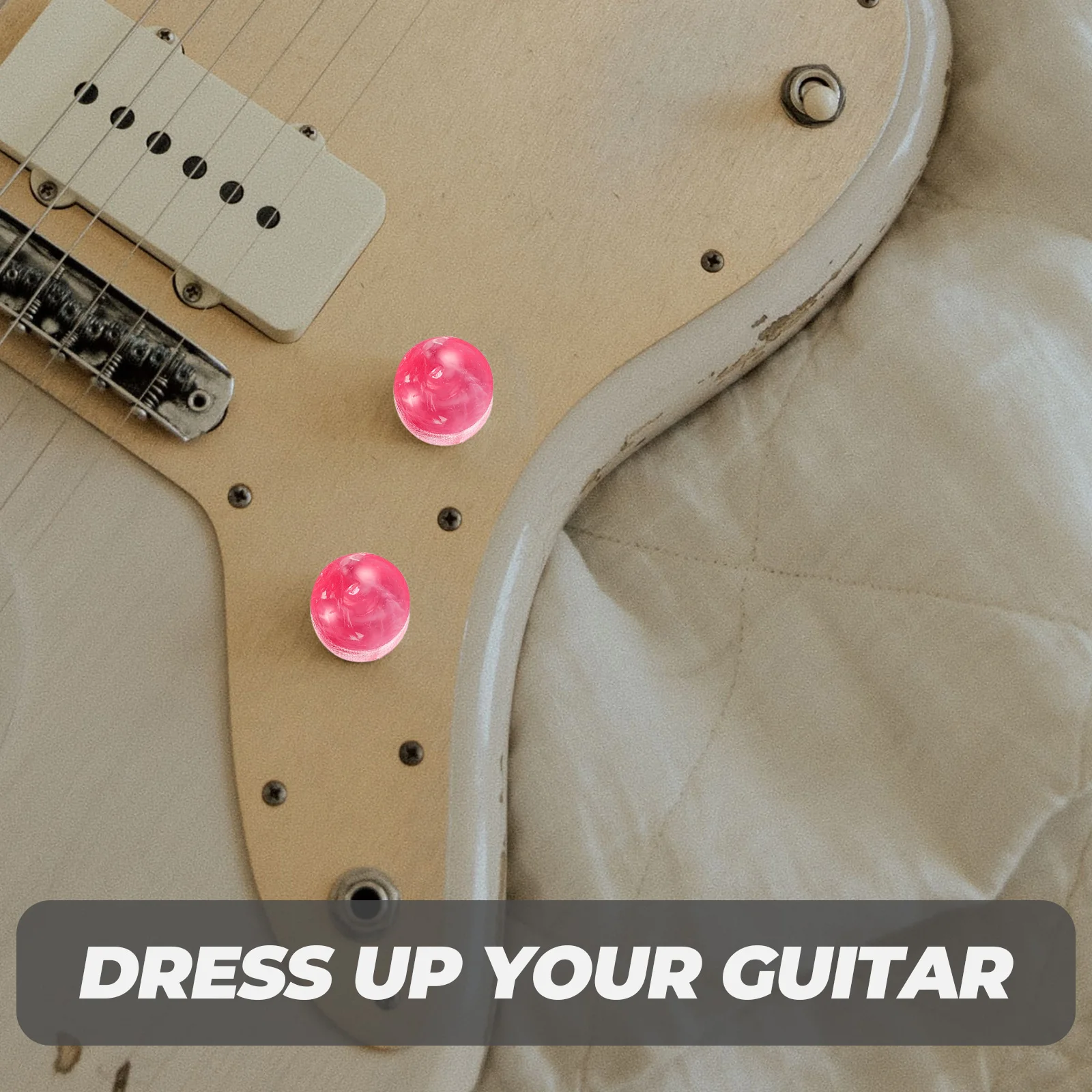 

1Set Electric Guitar Potentiometer Control Knobs Plastic Rotary Durable Replacement Parts for Bass Volume Tone Guitar