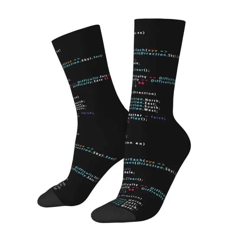 Calcetines de equipo de programación de codificación de la vida Real para hombre, Unisex, programador de Hacker divertido, Softwarea, primavera, verano, Otoño e Invierno