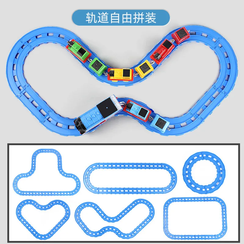 Rail train suit combination train track Orbital Set Big Size Train Storage Box Die casting alloy model Children toy Gift