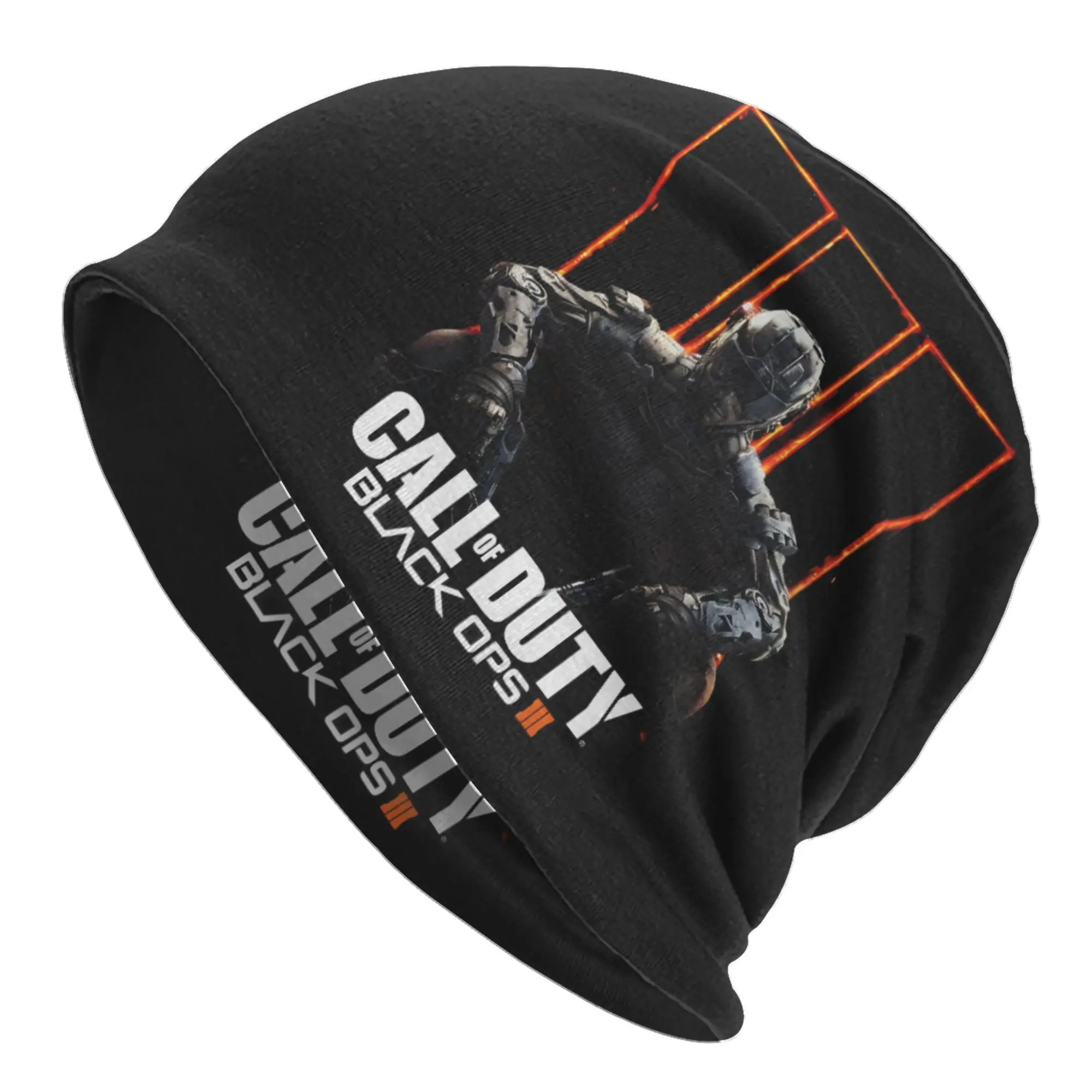 C-Call of D-Duty B-Black O-Ops Shooting Game Beanies Caps Unisex Winter Warm Knit Hat Street Adult  Bonnet Hats Outdoor Ski Cap