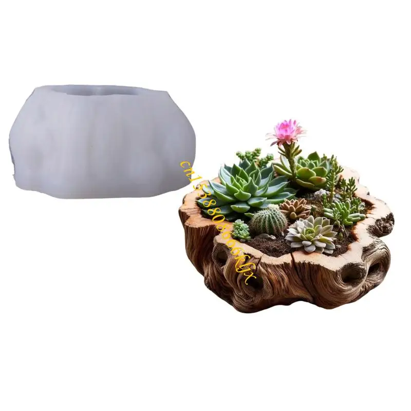 

Premium Silicone Flowerpot Mold With Detailed For Concrete 066C