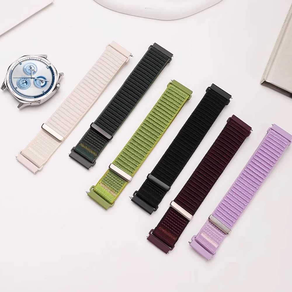 18mm 20mm 22mm Nylon Strap For Garmin Forerunner 170 70 970 570 965 955 165 265 Wave Bracelet Band For Garmin Active 6 5/Venu 4