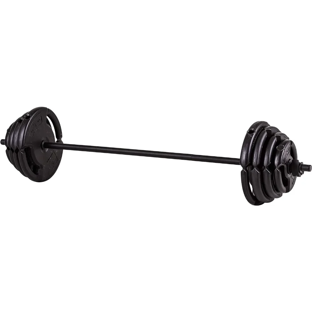 

Barbells 4-Weight Deluxe Barbell Set (includes the Bar) By Step Fitness Weights for Gym Weight of Bodybuilding Exercise Large