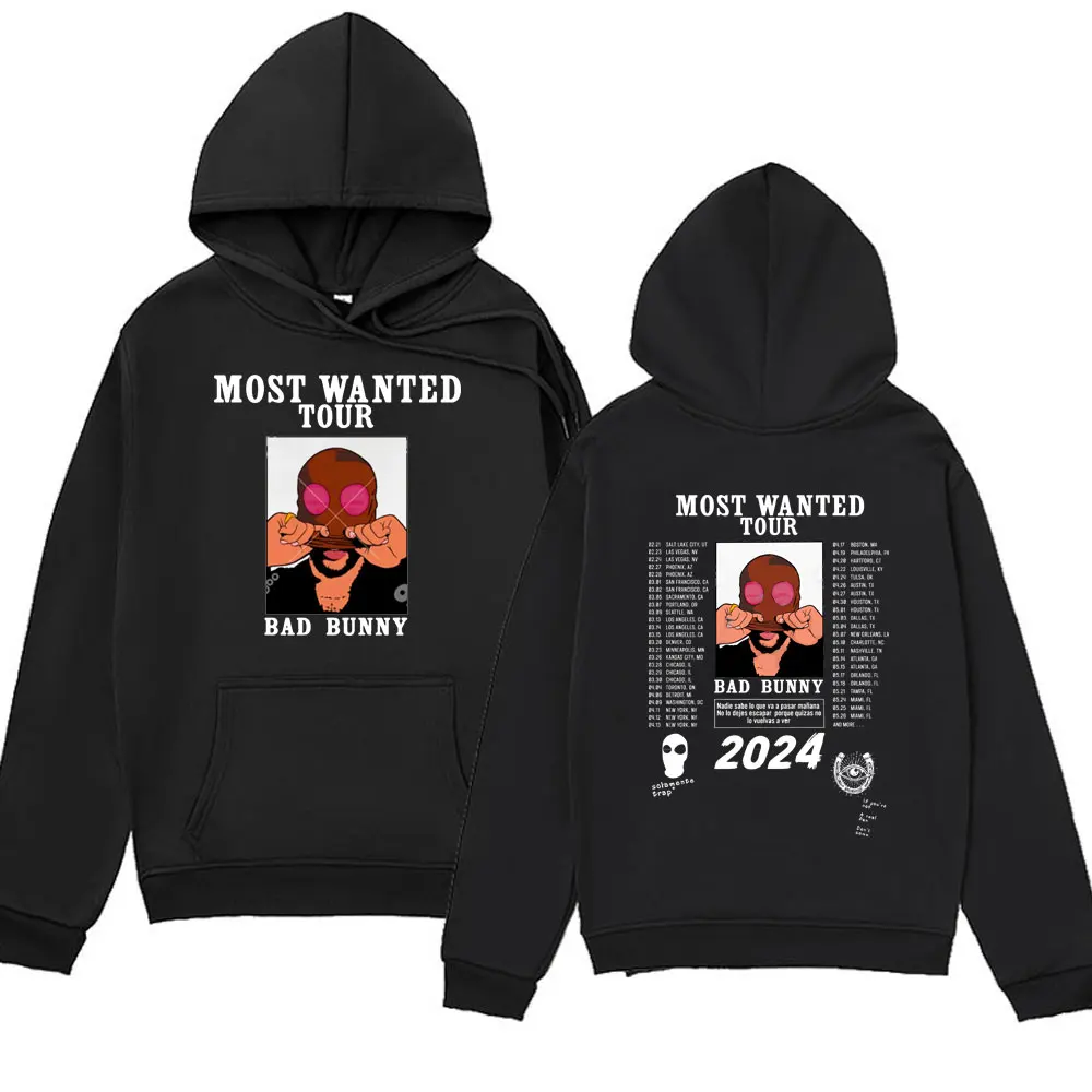 

Hoodei Bad Bunny Most Wanted Tour Hoodies Male Nadie Sabe Lo Que Va A Pasar Manana Graphic Printed Sweatshirts Men Women Clothes