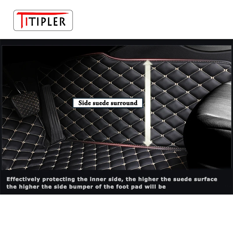 TITIPLER Custom Car Floor Mats For Ford Mondeo MK5 Fusion 2014-2023 Auto Carpets Foot Coche Accessorie