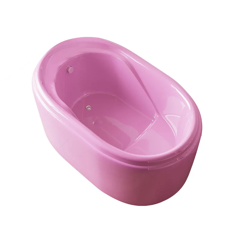 

Цветная ванна для небольшой квартиры, овальная бытовая акриловая ванна, массажная глубокая ванна, наложница, 1,2 метра