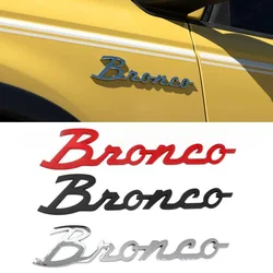 3D Decals Emblems Fender Sticker Tail Label Letters Badge Car Style for Ford Bronco Sport 2021-2023 Decoration Car Accessories