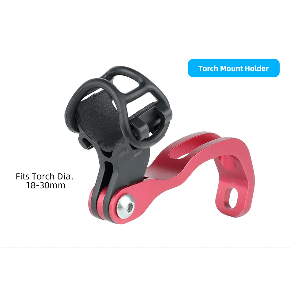 Bike Front Light Holder Aluminum Alloy Fork Install Mount Camera Bracket Compatible For Camera