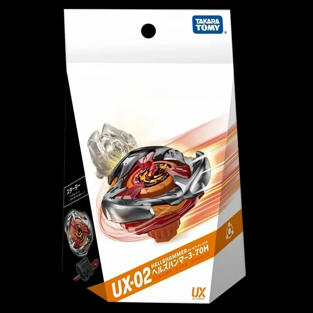 GENUINE TAKARA TOMY BEY X UX-02 Starter Hell's Hammer 3-70H BLADE