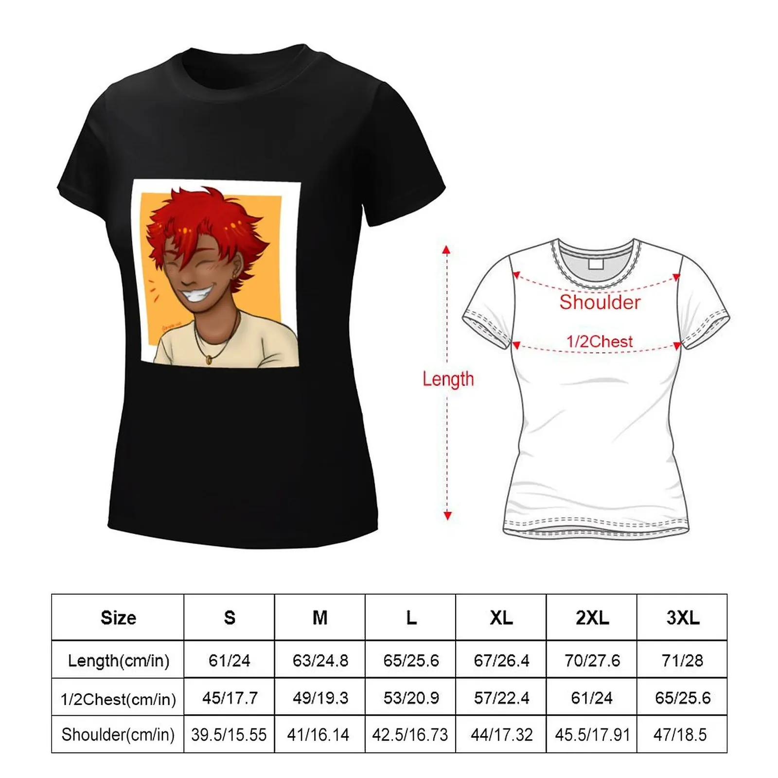 short haired kirishima T-Shirt cute clothes new edition blacks plus size tops Womens graphic t shirts