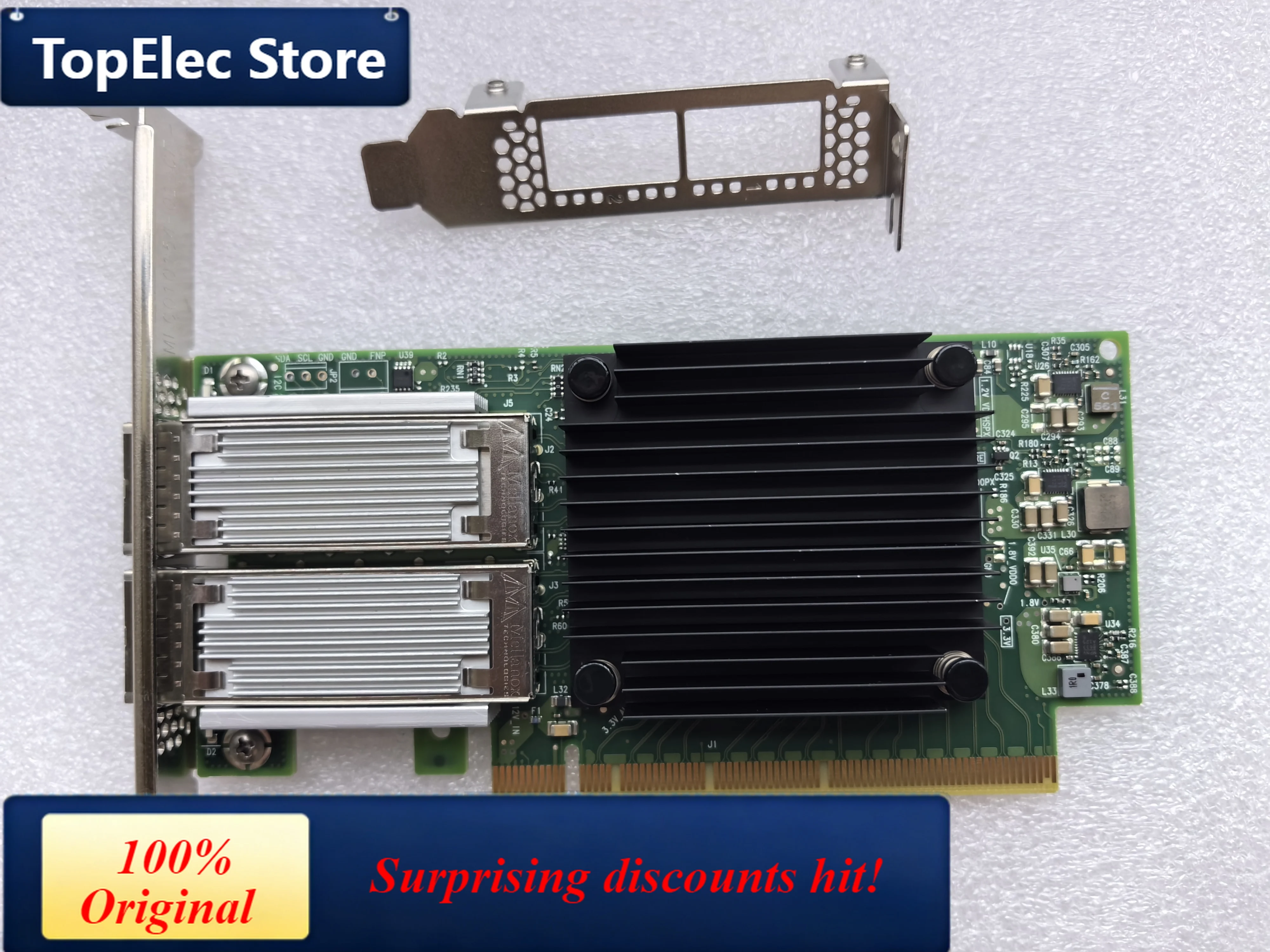 100Gbe Qsfp28 Network Card - TopElec MCX516A-CCAT ConnectX-5 100GbE Dual Port