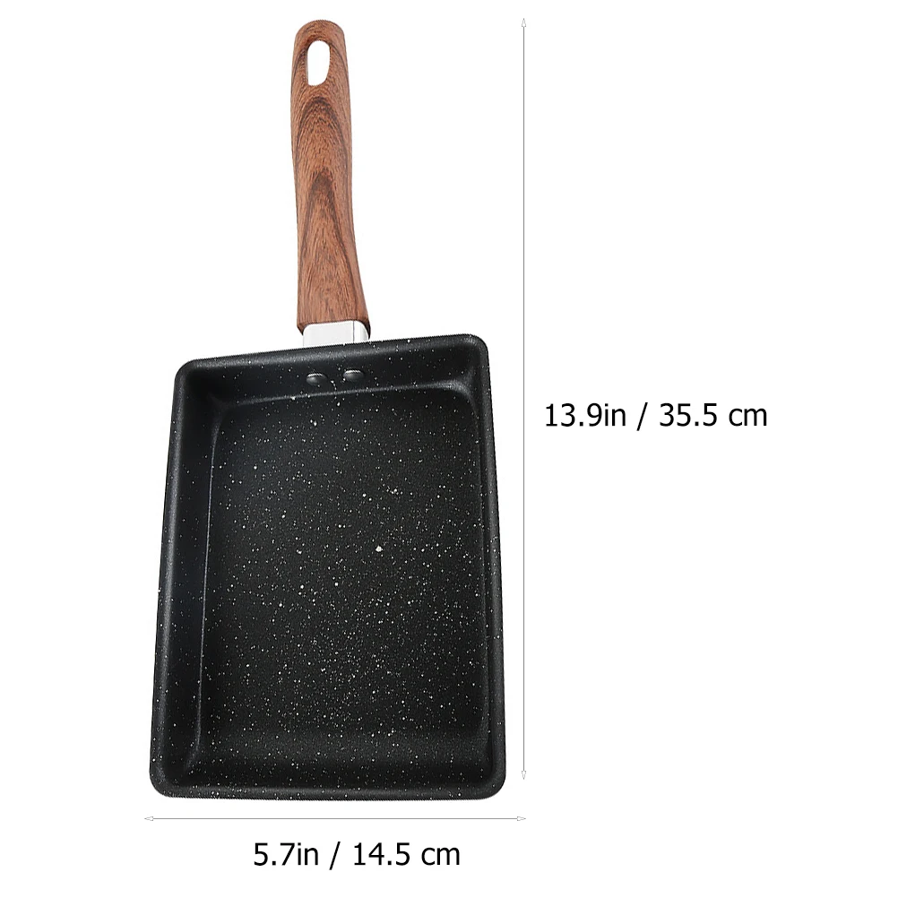 1pc Frying Pan Tamagoyaki Pan Square Skillet Non-Stick Omelette Pan Egg Pan Pancake Kitchen Pot Maker Breakfast Pot Mini Cook