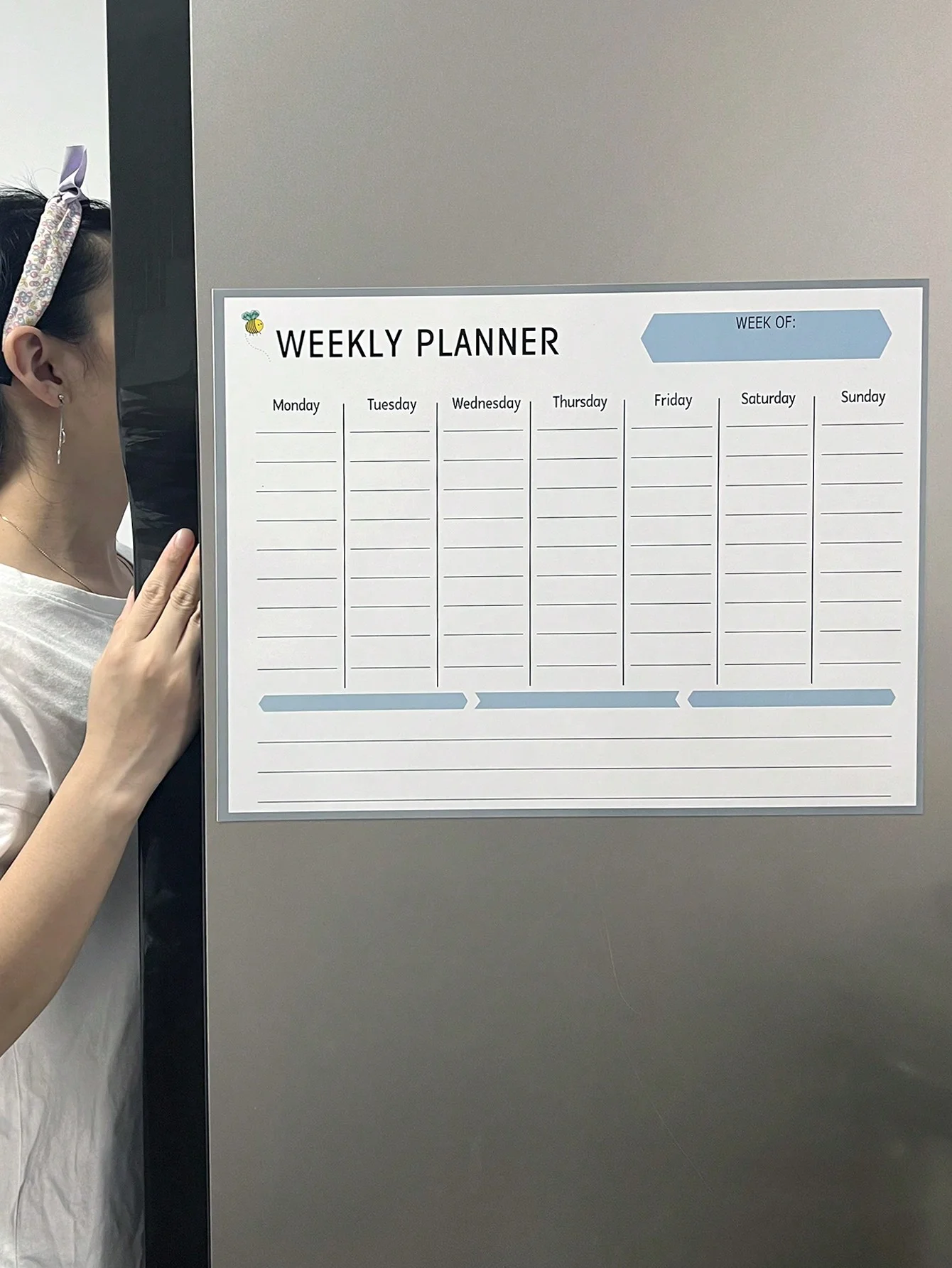 1 erasable refrigerator sticker recipe schedule family monthly schedule message board magnetic sticker