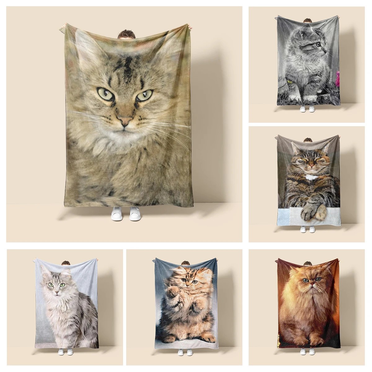 Home decoration plush Sofa blanket Natural and Animal Styles Bedspread on the bed fluffy soft blankets thick blanket for winte