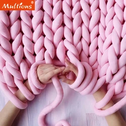 100g Coarse Yarn Thick Super Bulky Chunky Yarn Knitting Roving Spinning Yarn for DIY Blankets Rugs Pillow Making