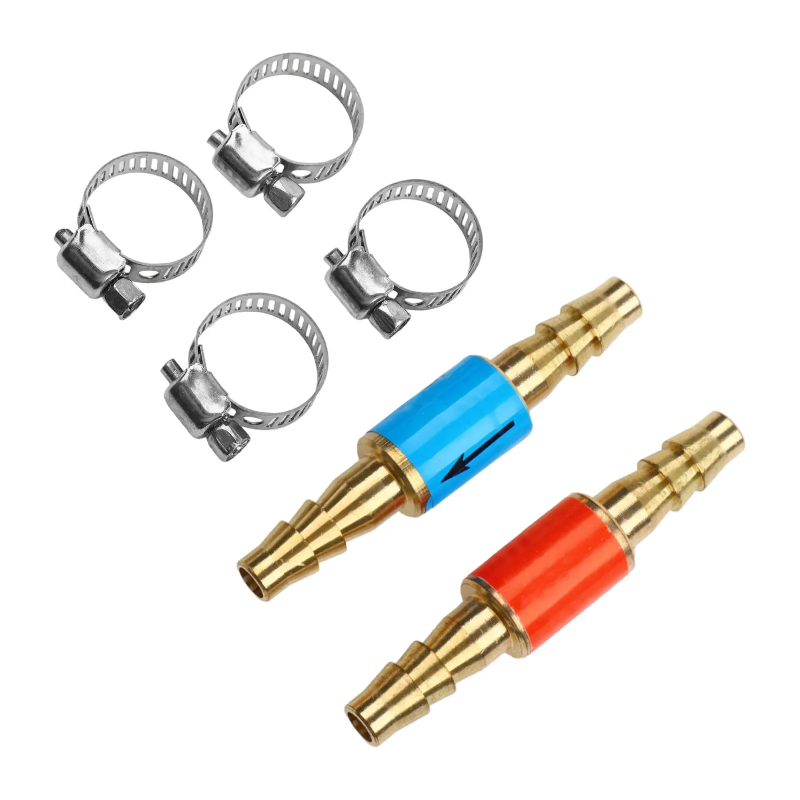 

Acetylene Arrestor Flashback Arrestors Includes 2 Arrestors One-Way Valve Design Stainless Steel Clamps Brass Construction