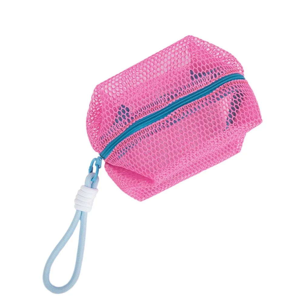 

with Handle Mesh Cosmetic Bag Small Capacity Transparent Travel Toiletry Pouch Portable Multi-Purpose Zipper Coin Purse