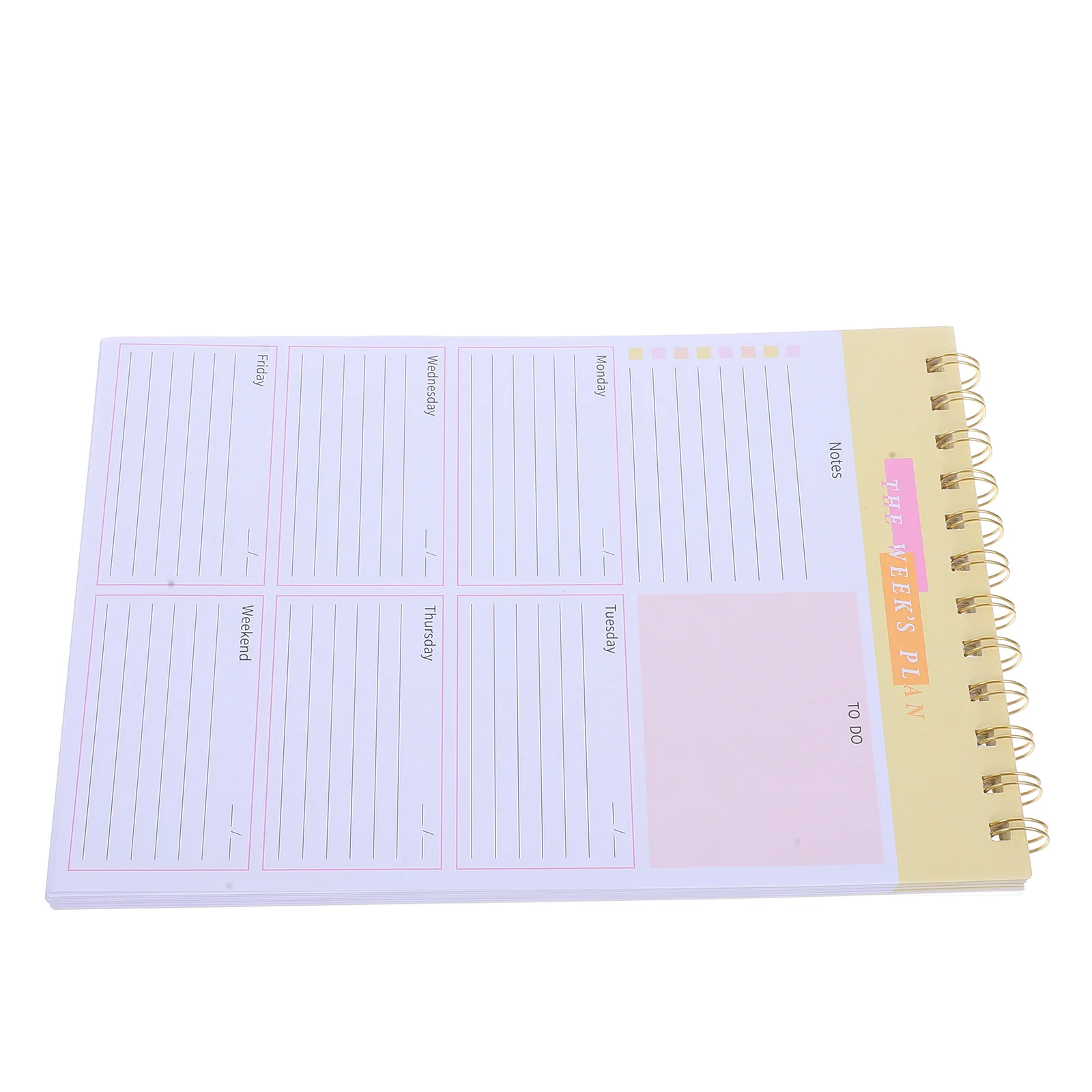 Weekly Planner with Spiral Binding Weekly Notepad Projects Planner Notebook Week Planner Notebook Weekly Organizer Planner Weekl