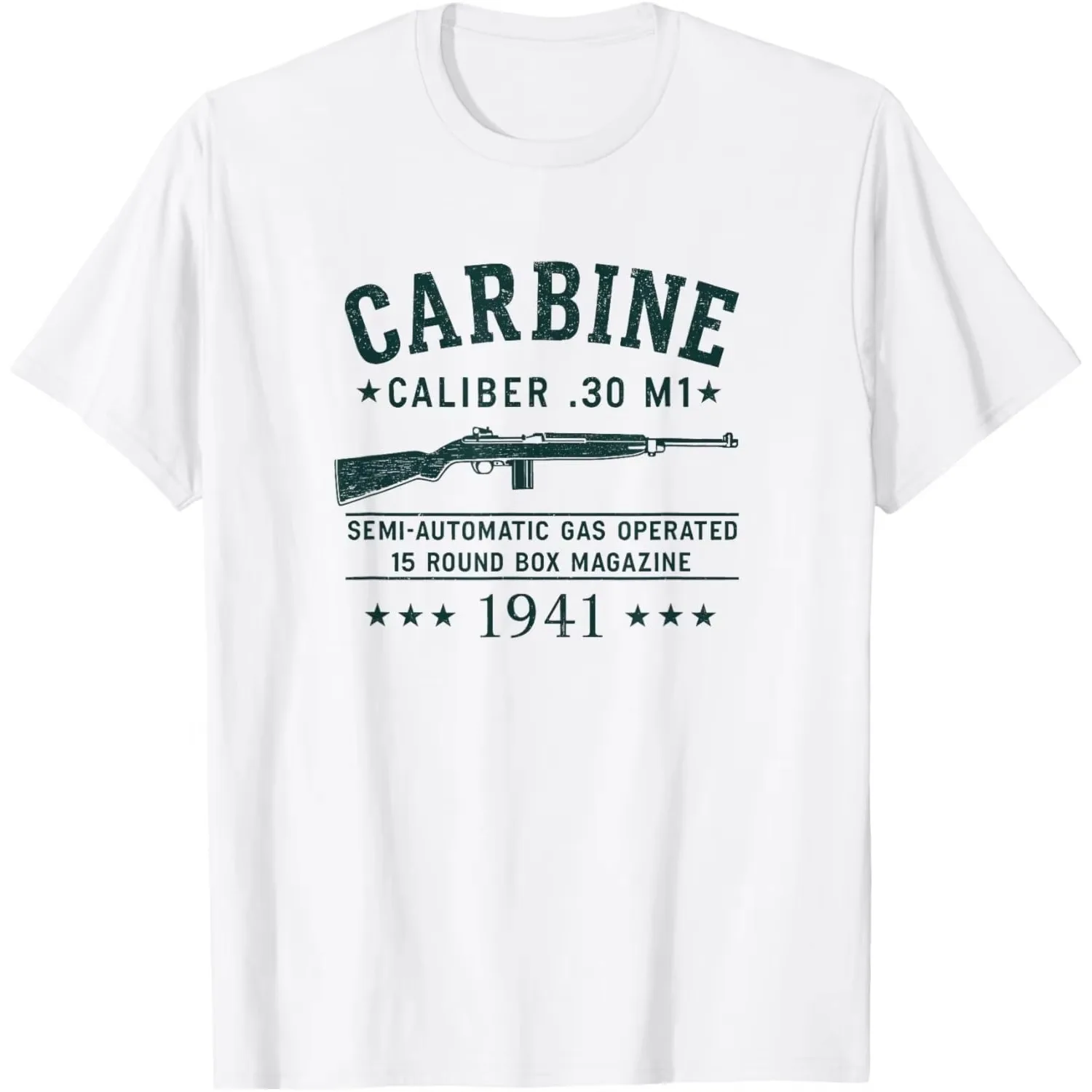 2026 Men Vintage Military History Badge Abstract Graphic T Shirt Crew Neck Short Sleeve White Retro Casual Tees