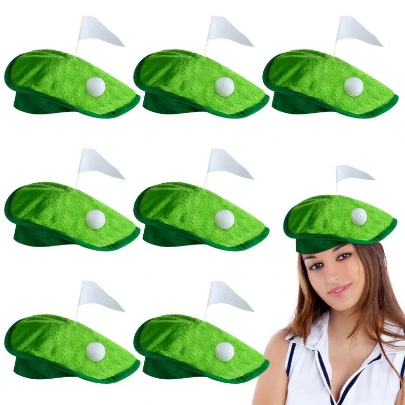 Decorative Golf Flag Beret Protective Hat for Golfers Party Costume Accessory Holiday Outdoor Gathering
