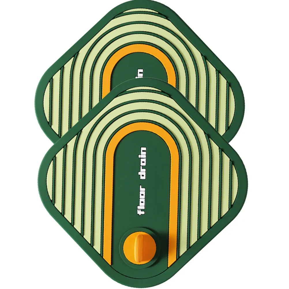 

2pcs Silicone Drain Stopper For Kitchen Sink Bathroom Bathtub Shower Floor Drain Cover Hair Catcher Odor Blocker