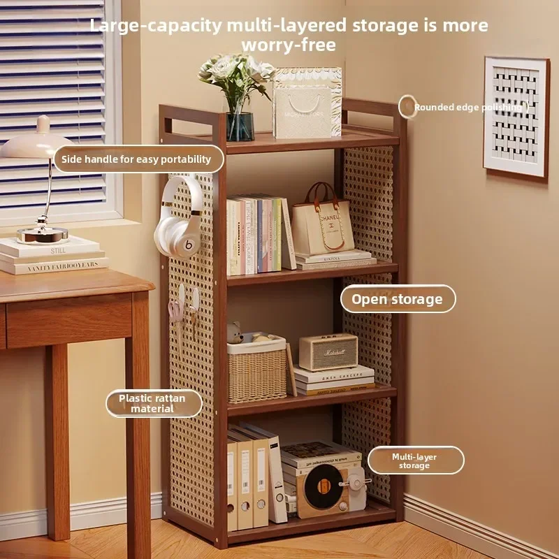 Multi Layer Bookcase Storage Rack Living Room Storage Cabinet Floor Standing Bookshelf Storage Rack Living Room Home Student