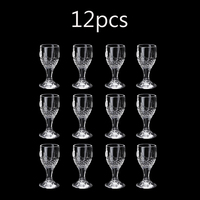 Wine Glasses Set of 12 Shot Glass Set Small Wine Cups Creative Retro Exquisite Drinking Cup Diamond Painting Mini Glass Cup Set