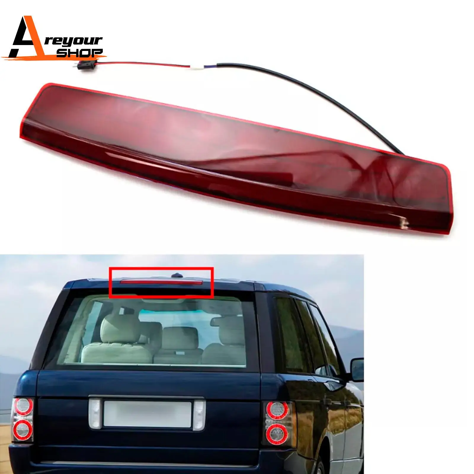 

High Mount Stop Light Brake Lamp Red XFG000040 for Land Rover Range Rover