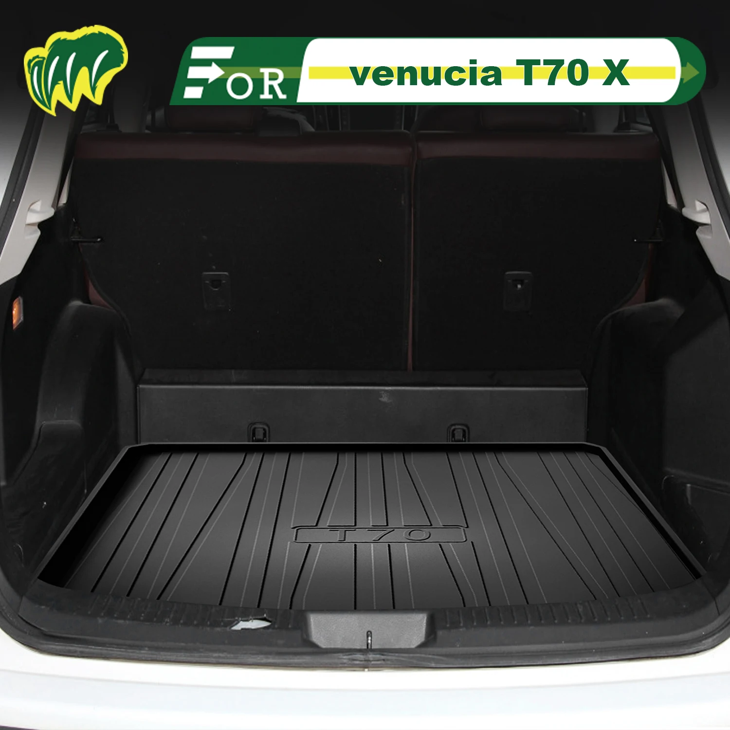 

For Dongfeng venucia T70 X 2015-2025 TPE Custom Fit Car Trunk Mat All Season Cargo Mat 3D Shaped Trunk Liner Rear Trunk Mat