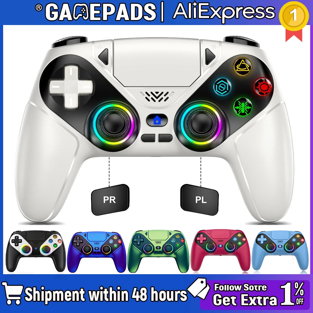 

Wireless For playstation 5 controller controle ps5 Gaming Console Bluetooth Gamepad With Turbo Dual Sense Vibrate Programming