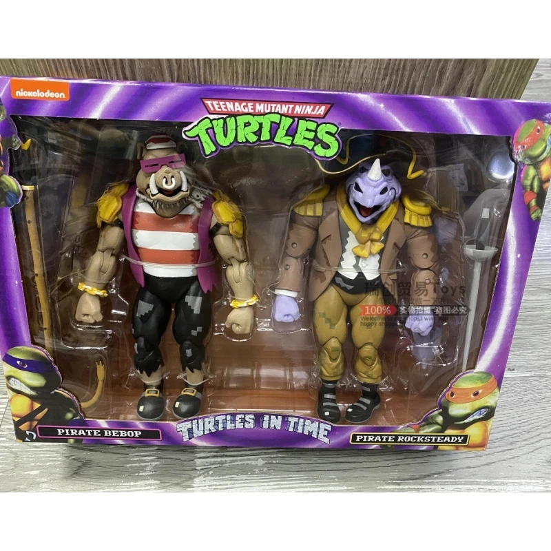 Neca 2017 Sdcc Limited Rocksteady Bebop Action Figures Film Teenage Mutant Ninja Turtles Anime Figure 16cm Pvc Collectble Toys