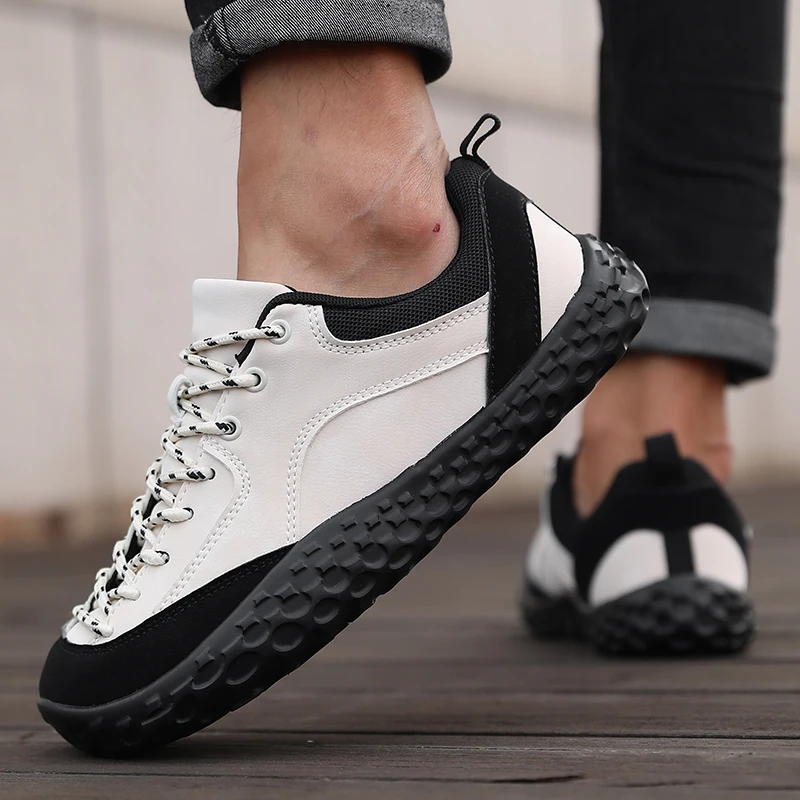 Outdoor Herren Casual Sneakers Minimalistische Breitzehen-Barfußschuhe Leichte Zero-Sole-Wanderschuhe Paar-Kletterschuhe – Detail 11