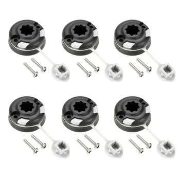 8/6/4/1PC カヌーカヤックスターマウントベースインフレータブルボート海釣竿ホルダーマウントベースタックル釣りキットアクセサリー