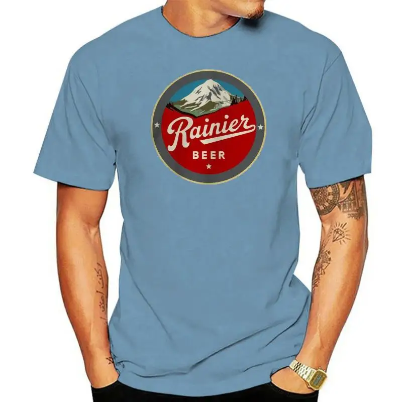 CafePress Historic Rainier Beer Logo Cotton T-Shirt