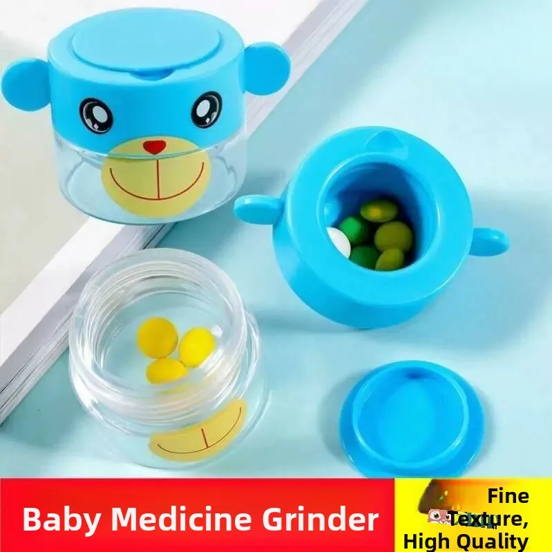 Portable Baby Multi-Function Medicine Grinder Small Tablet Powdering Tool Durable Bag Accessories for Easy Medicine Grinding