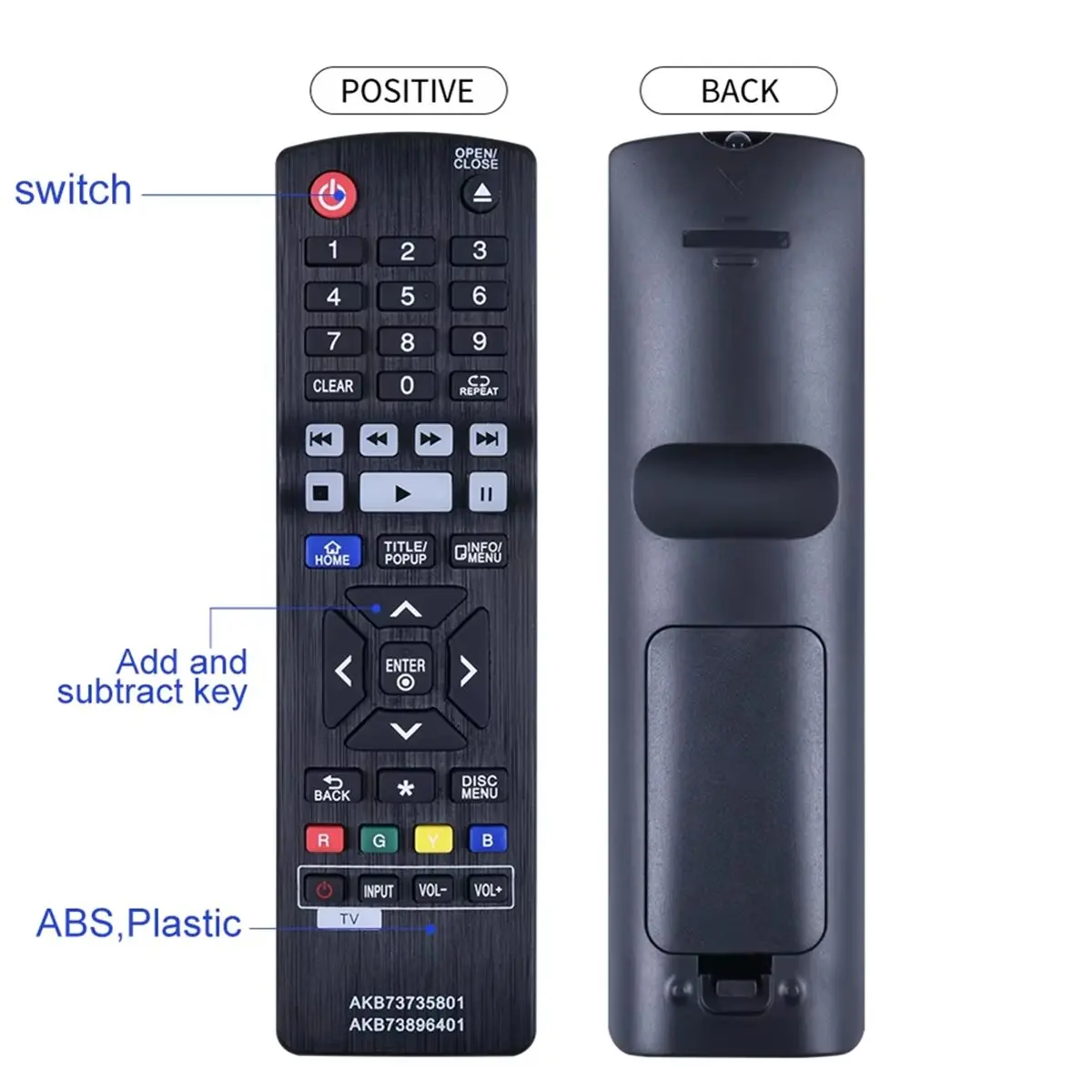 For AKB73735801 AKB73896401 Remote Control , for Blue Ray DISC DVD Player BP50 BPM25