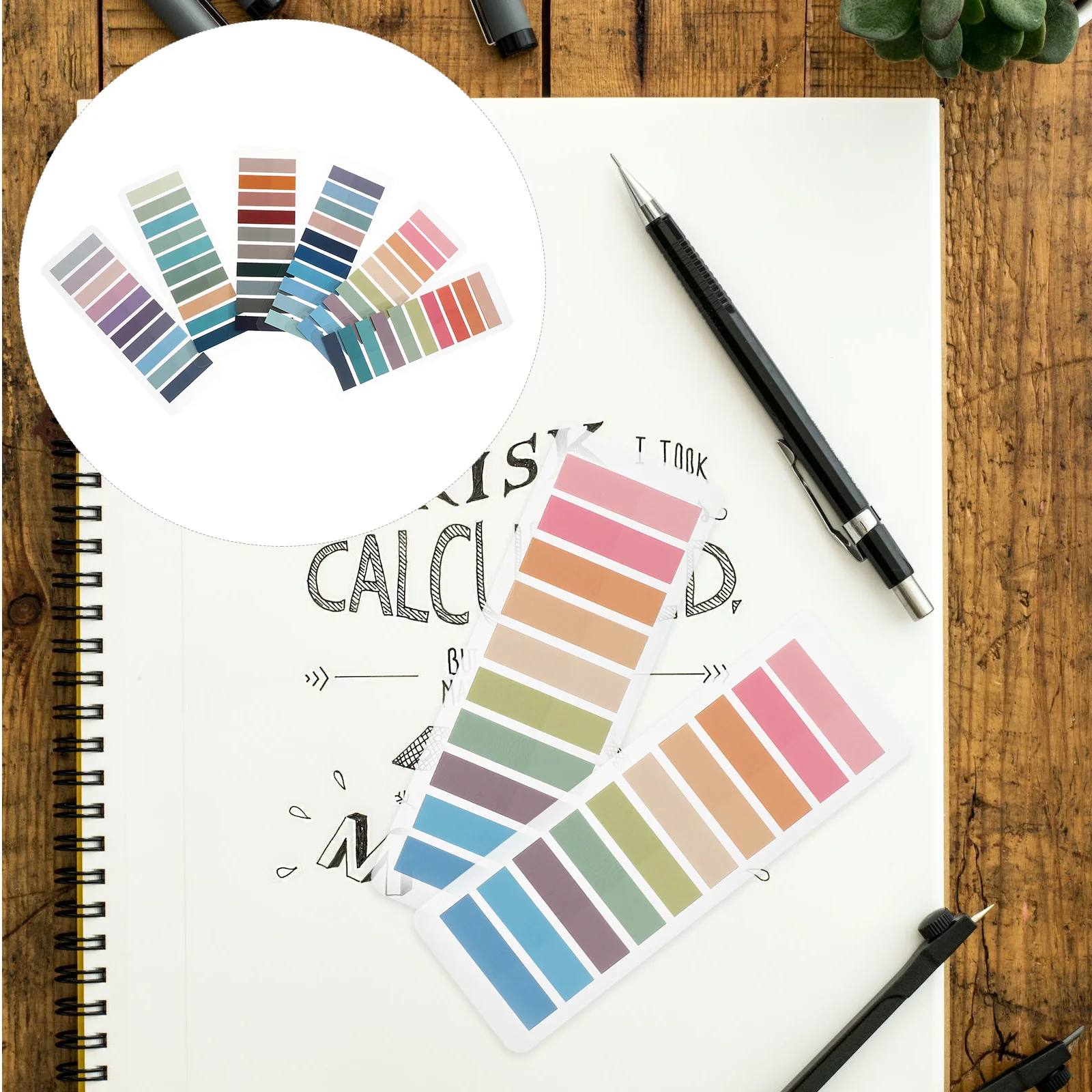 

1200pcs Portable Writing Label Stickers Colored Page Markers Tabs For Notebook Book Annotation Sticky Memo Pad Divider Flags