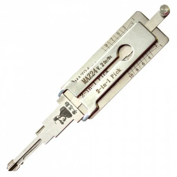 

1PCS Lishi Maz24 V. 3 Ign MAZ24 V.2 Dr Bt 2-in-1 Auto Door Lock Pick & Decoder Locksmith Tool Lockpick Picklock Lockpick Ket