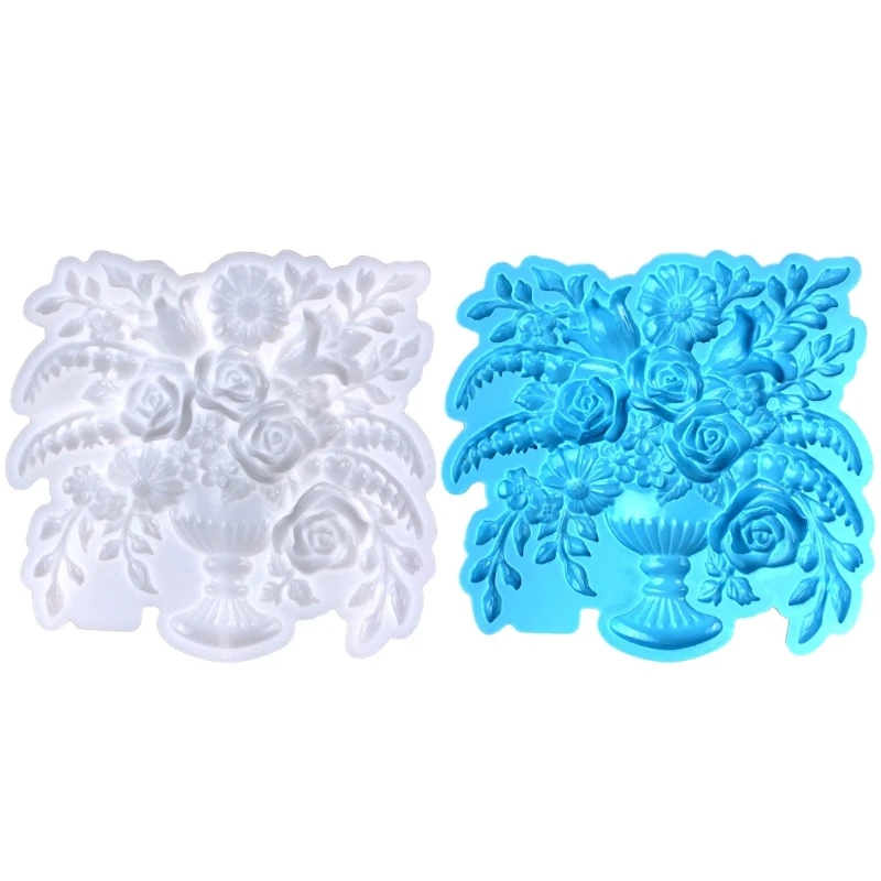 

Силиконовая форма для свечей в форме розы, форма для украшения стола, DIY штукатурка, 40 ГБ