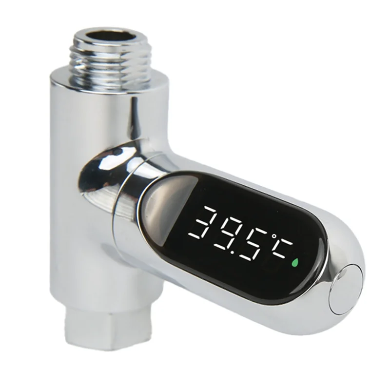 

B49B-1 Set Thermometer Shower Thermometer Bath Water Thermometer LED Digital Display Shower Water Thermometer