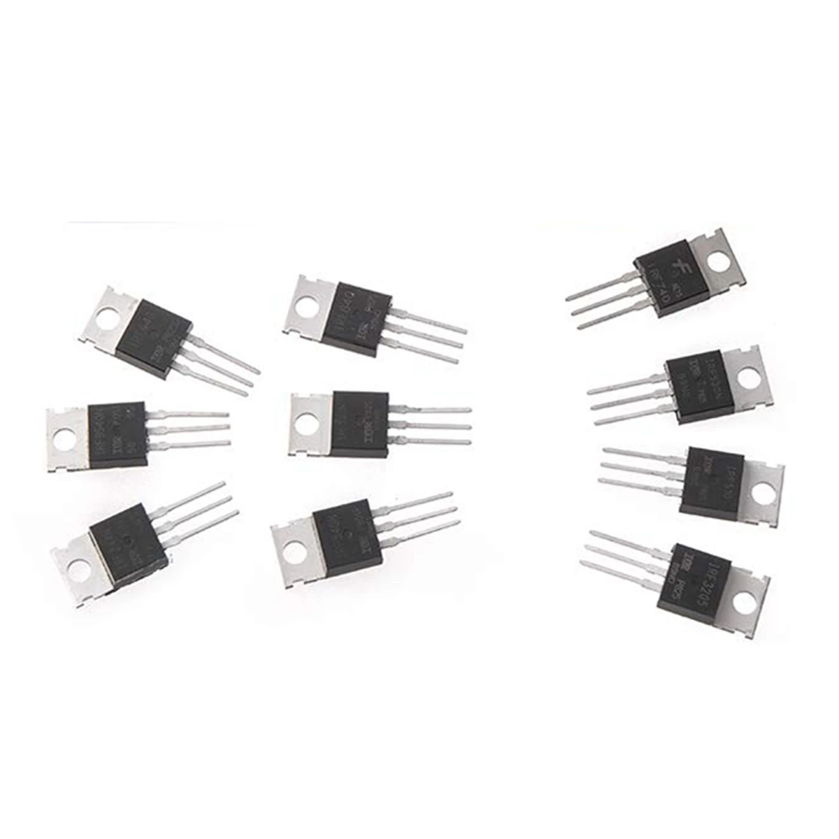 QWE-50Pcs 10 أنواع من سلسلة IRF مجموعة متنوعة من الترانزستورات Mosfet وتشكيلة رقاقة IC 150 قطعة، Opamp، المذبذب، Pwm