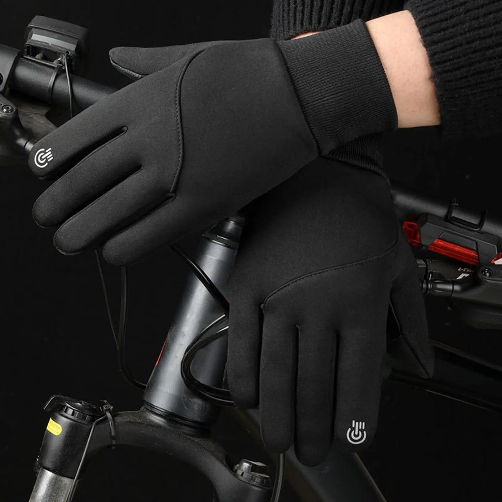 Guantes calefactables para hombre, recargables por USB, guantes calefactables de invierno, manoplas impermeables, calentador de manos para adultos, hombres, mujeres, ancianos, mensajes de texto